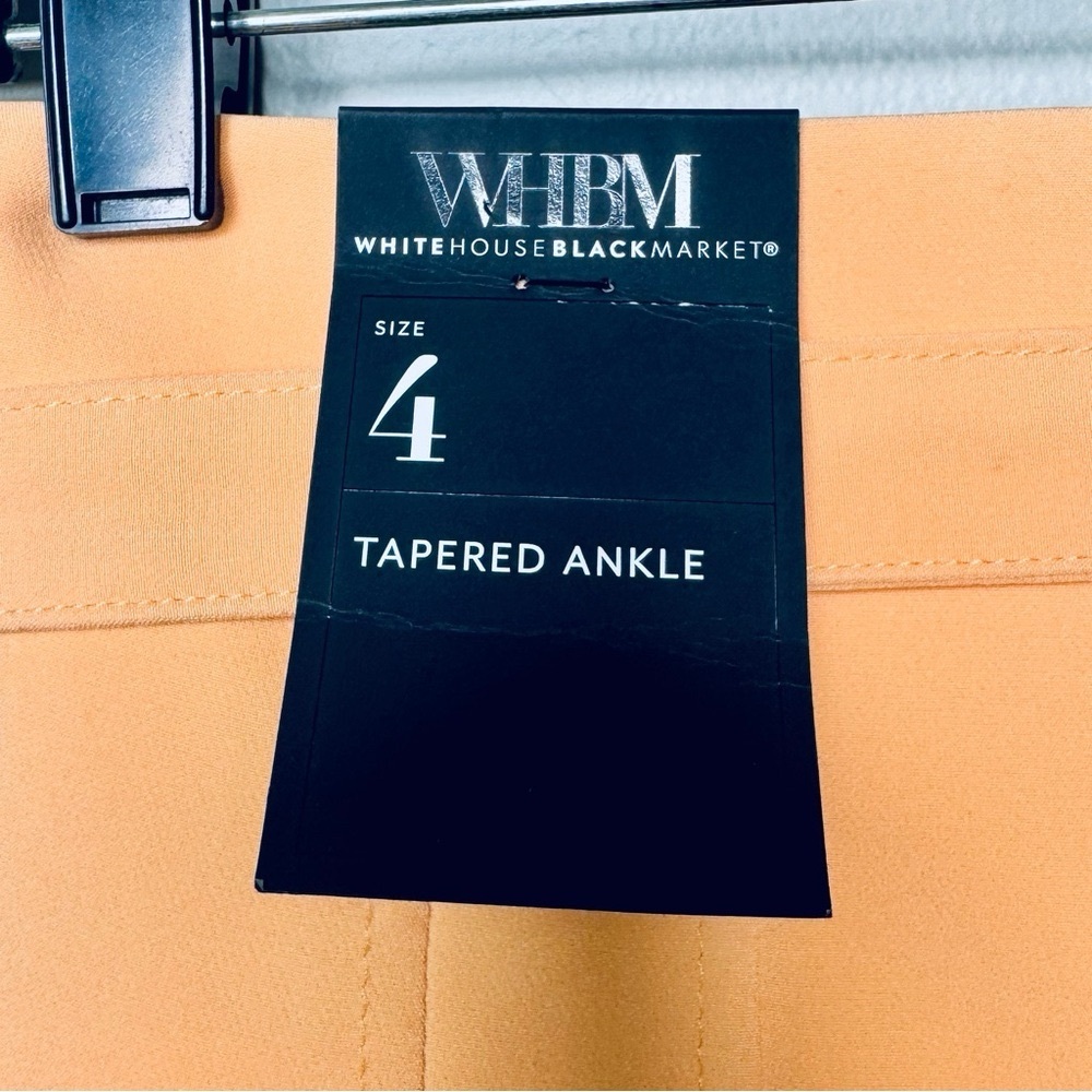 White House Black Market Belted Tapered Ankle Fluid Pant Dress Pants Size 4 NWT - Picture 13 of 16